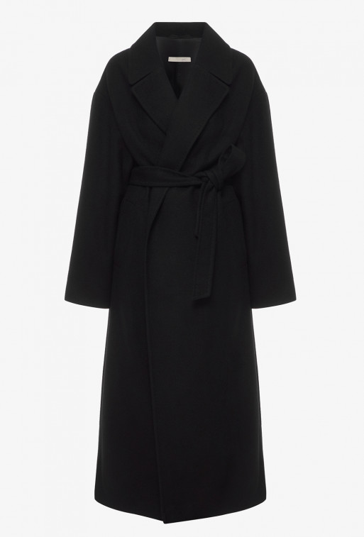 Black oversized coat