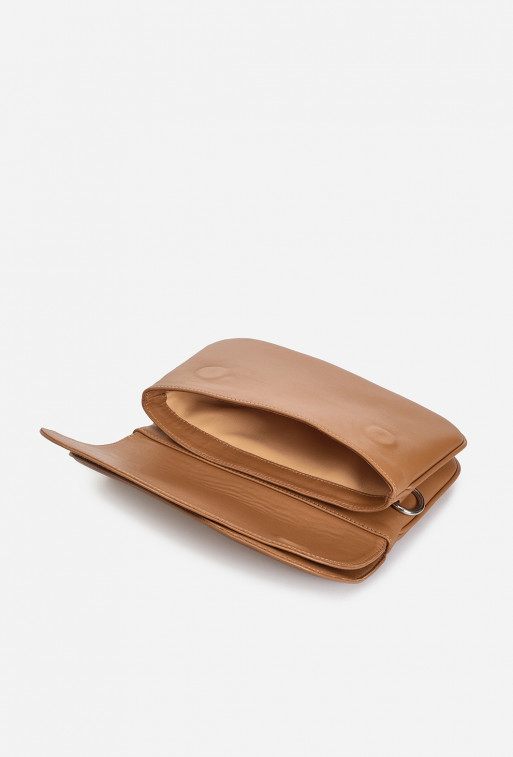 Кросбоді Saddle bag 2 RS з коричневої шкіри /срібло/