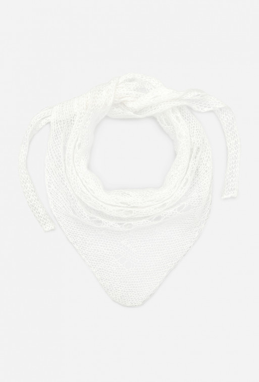 Knitted milk scarf