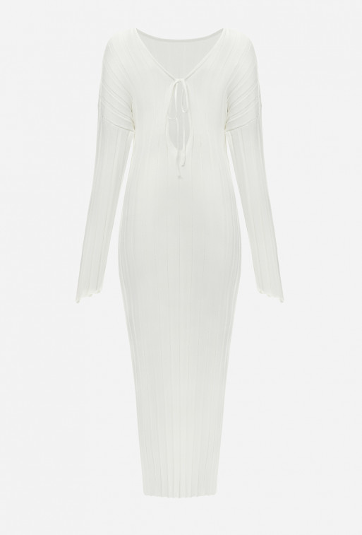 Трикотажна сукня біла