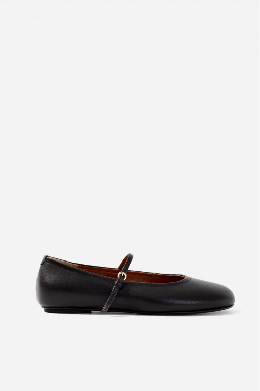 ASHLEY black ballet flats