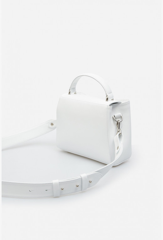 White leather store bags online