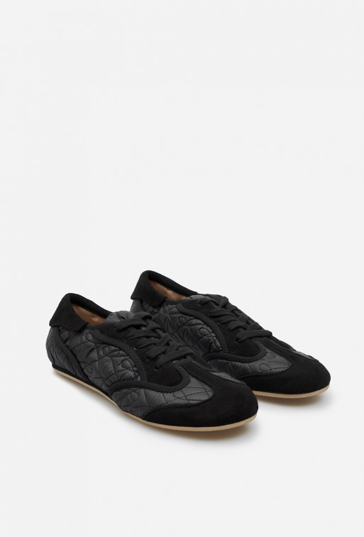 Bawley black textile sneakers