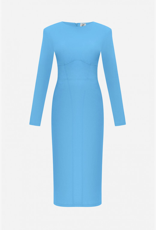 Сукня міді блакитна