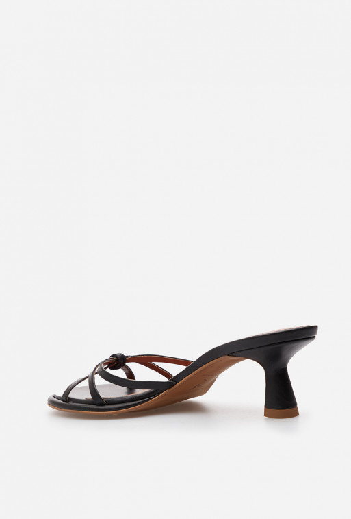 Mona black leather
sandals /5 cm/