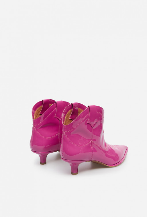 Cherilyn pink patent cowboy boots
