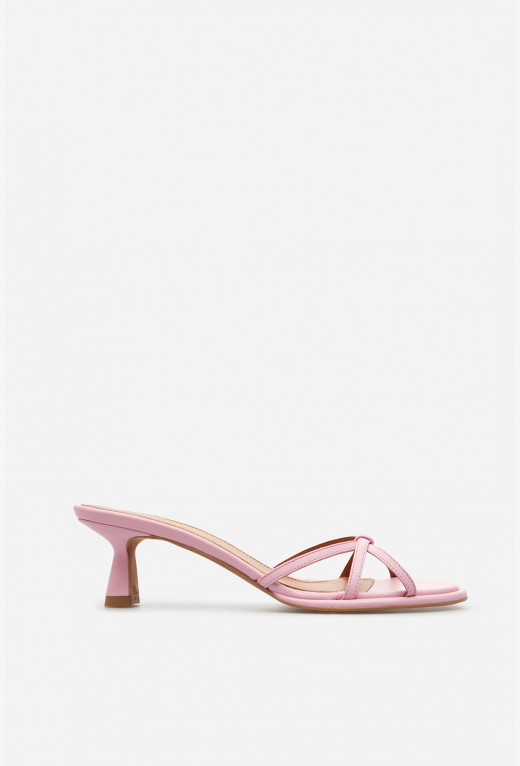 Mona pink leather
sandals /5 cm/