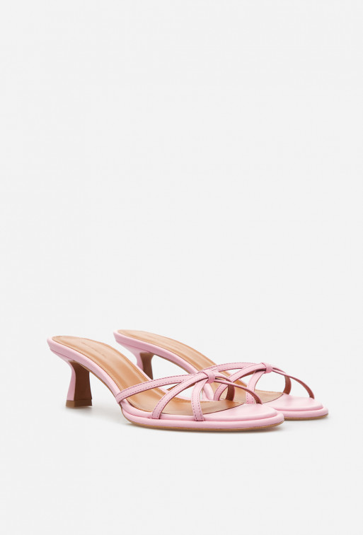 Mona pink leather
sandals /5 cm/