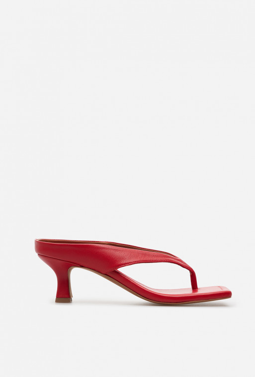 Elsa red leather
sandals /5 cm/