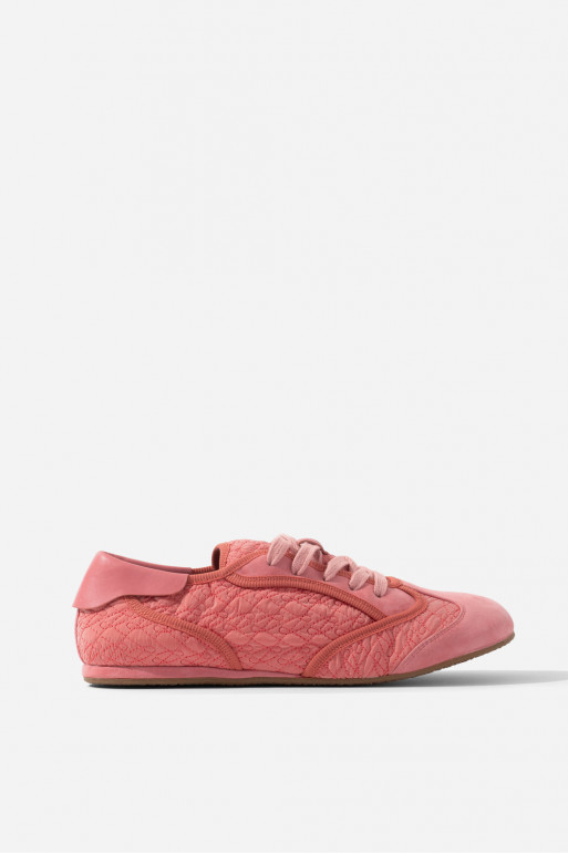 Bowley pink textile sneakers
