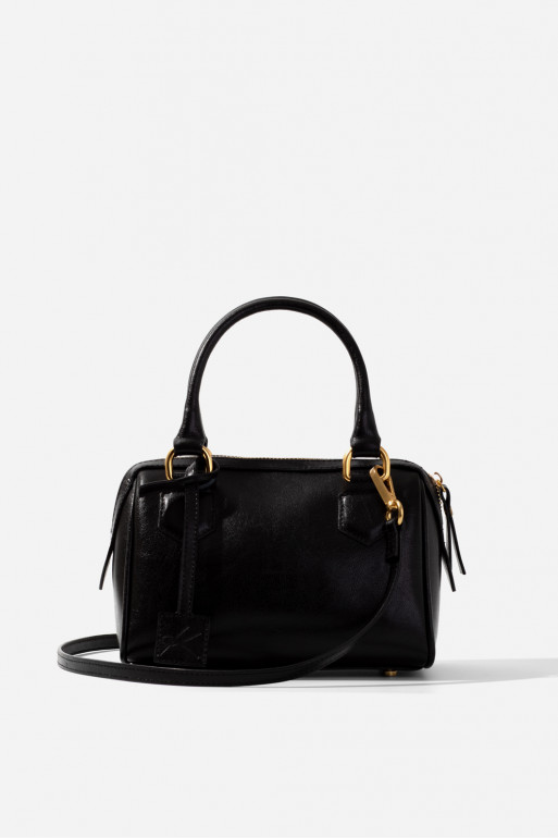 Drew black patent leather bag /gold/