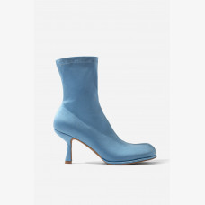 Blanca dark blue stretch textile ankle boots /7 cm/