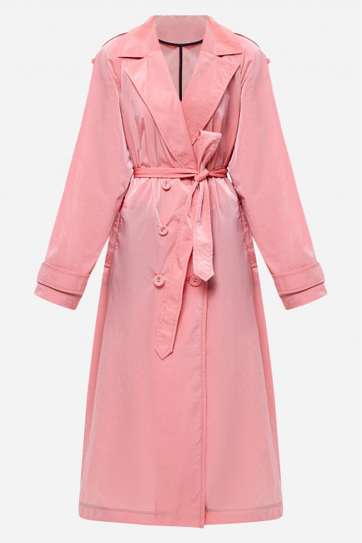 Light pink trench coat
