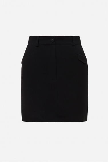 Классическая мини юбка черная