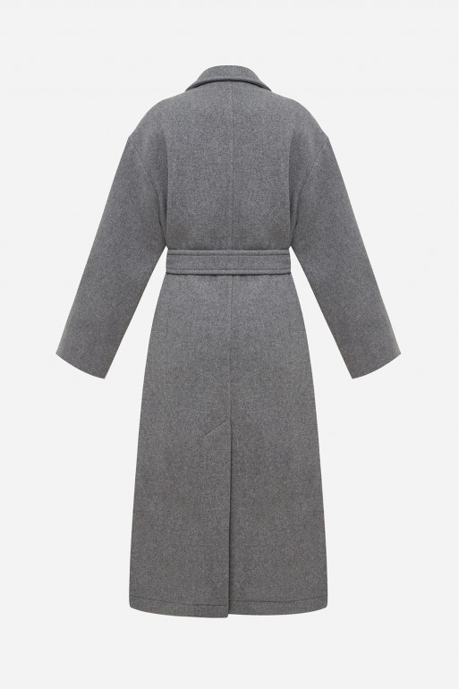 Gray oversized coat