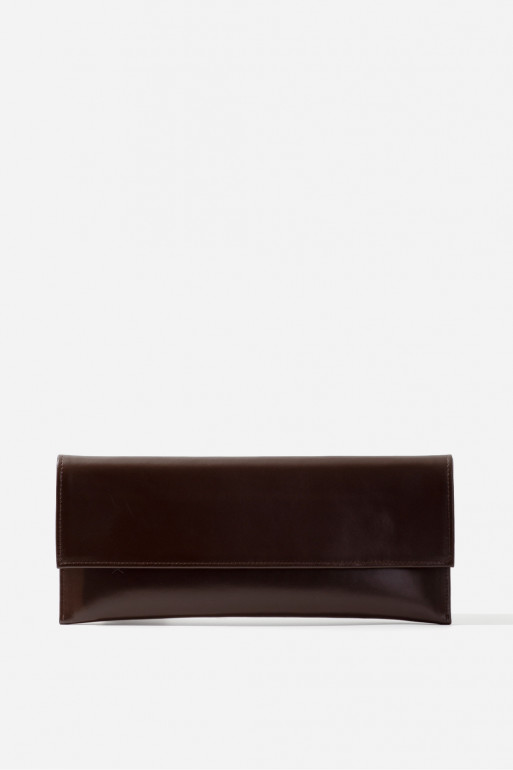 PAOLA brown clutch