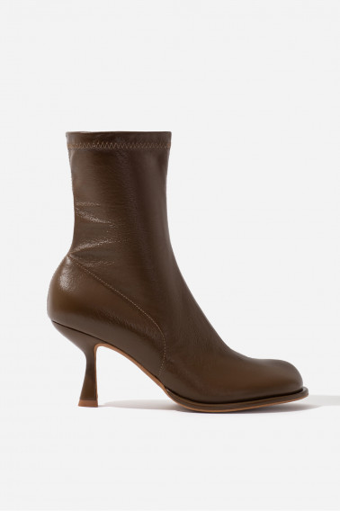 Blanca olive vintage leather ankle boots