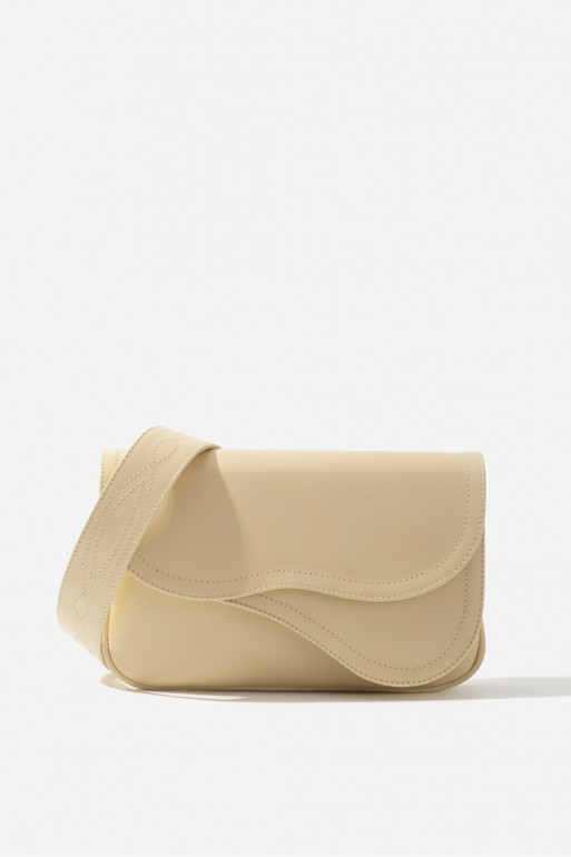 Saddle bag 2 vanilla leather crossbody /gold/
