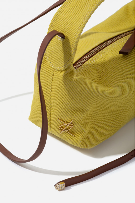 SELMA MICRO yellow denim bag