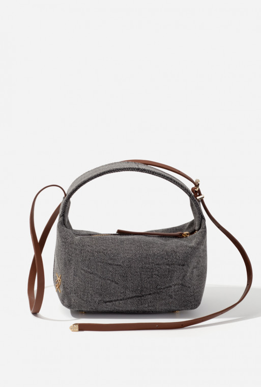 Selma micro gray denim bag