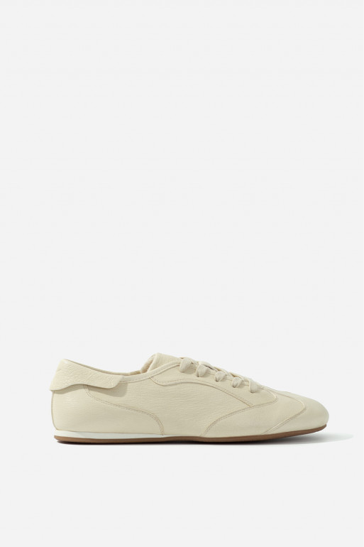 Bowley milky leather sneakers