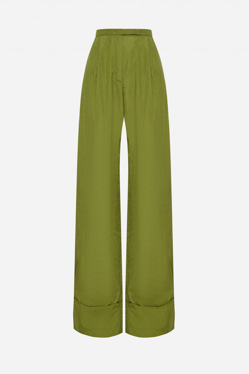 Olive palazzo pants