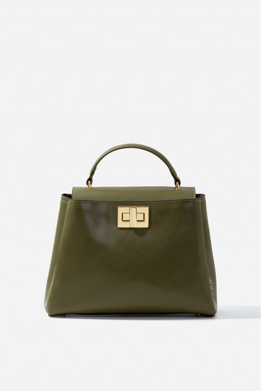 ERNA SOFT olive bag /gold/