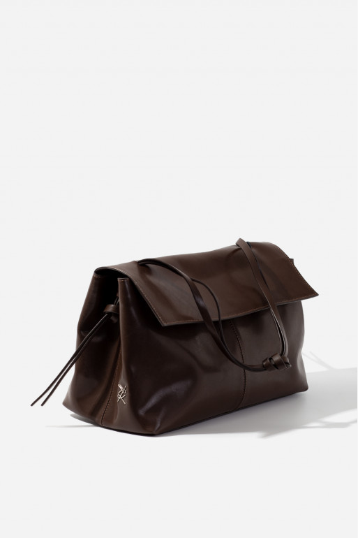 REBECCA GRANDE dark brown bag