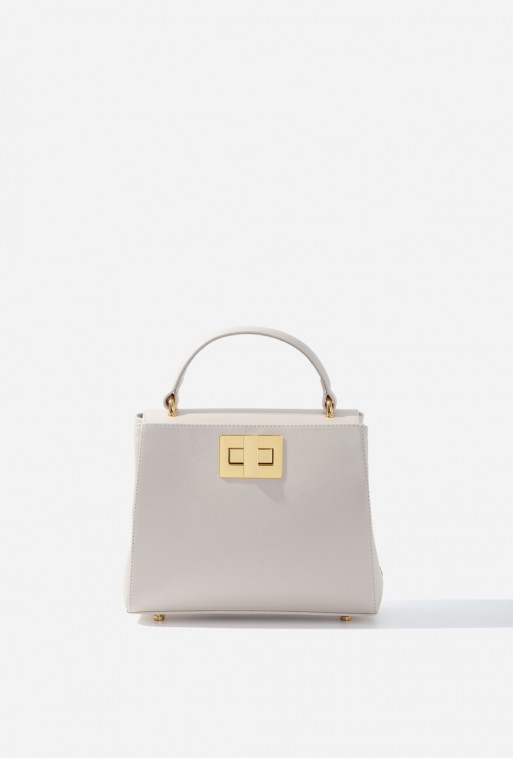 Erna mini New milky leather bag /gold/