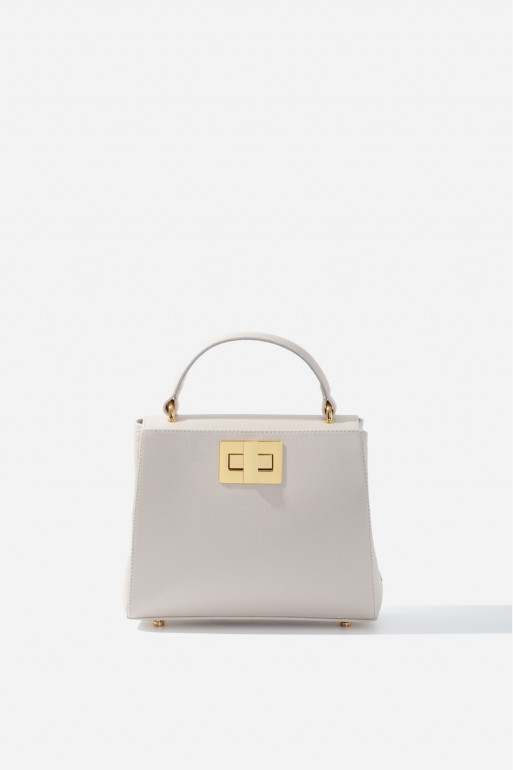 Erna mini New milky leather bag /gold/