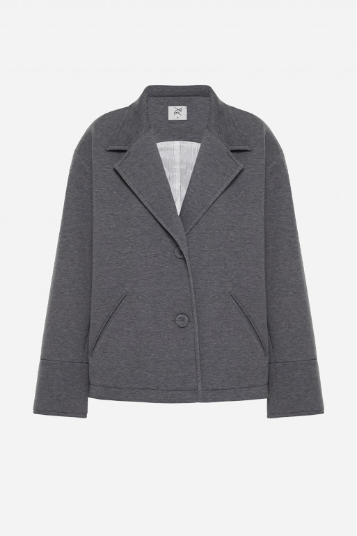 Gray melange jacket