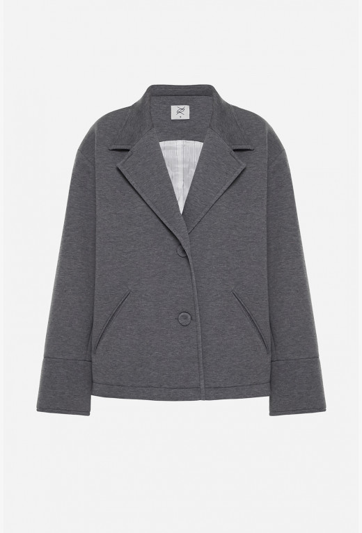 Gray melange jacket - 6500 грн buy in the Kachorovska online store