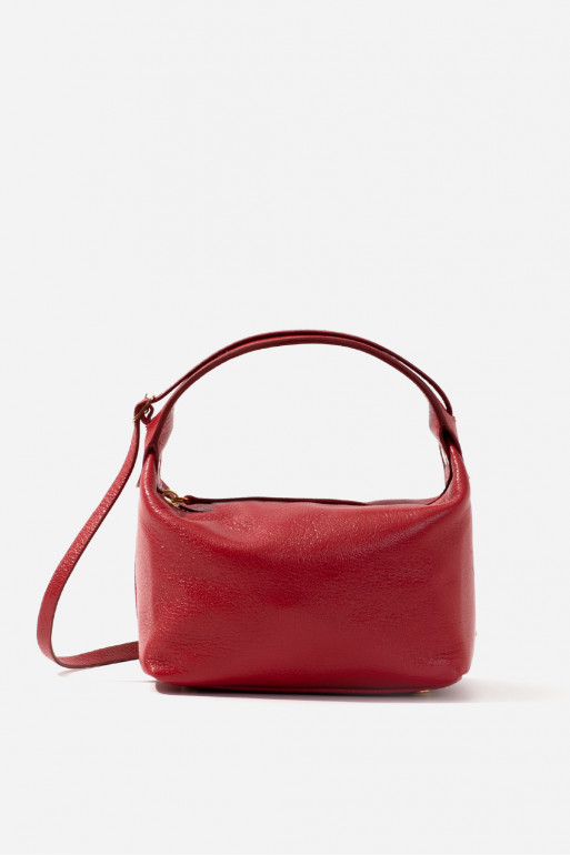Selma micro red leather bag