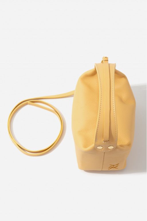 Selma micro yellow leather bag