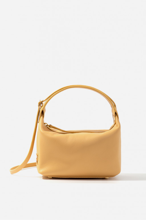 Selma micro yellow leather bag