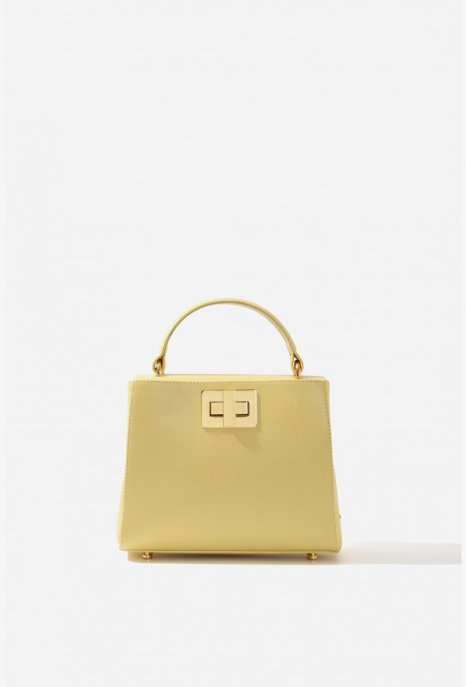 ERNA MINI yellow bag /gold/