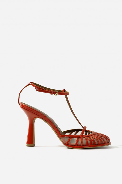 GOLDIE terracotta sandals /9 cm/