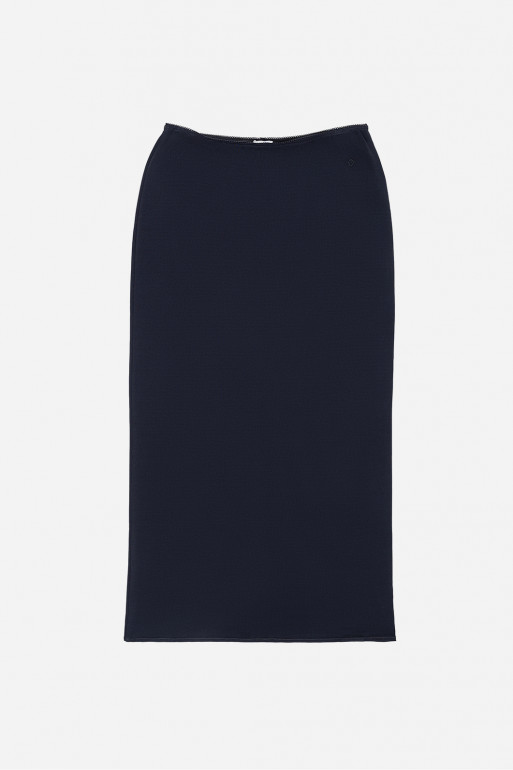 Navy maxi skirt