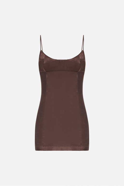 Brown mini dress 