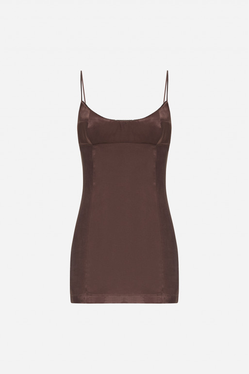 Brown mini dress 