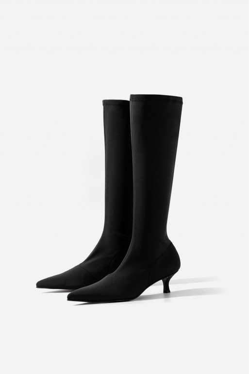 MIA black stretch knee boots