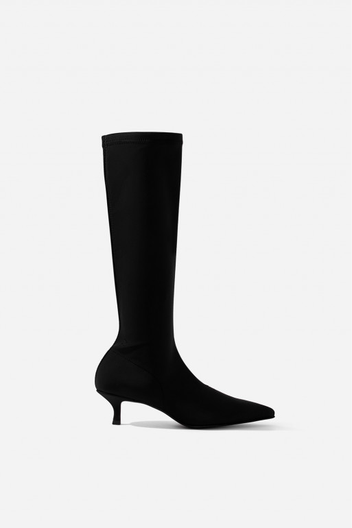 MIA black stretch knee boots