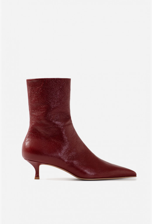 MARIA bordeaux ankle boots