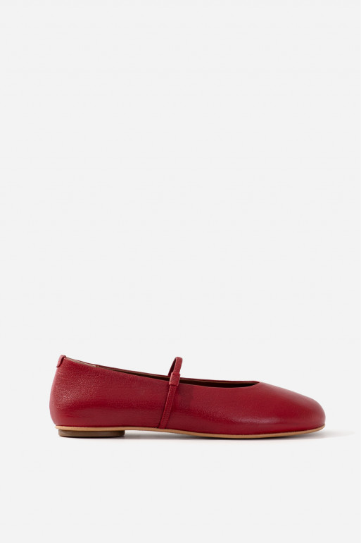 EMILY burgundy ballet flats