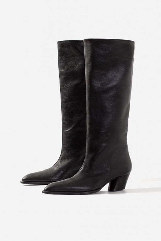 ROSALIA black tube cowbooties