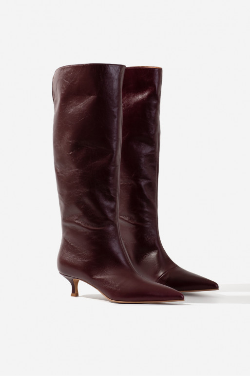 CONNIE bordeaux vintage boots