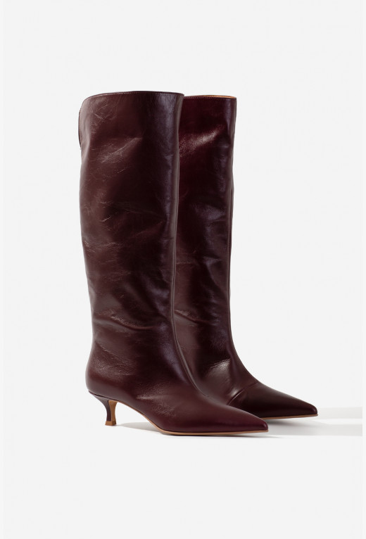 CONNIE bordeaux vintage boots