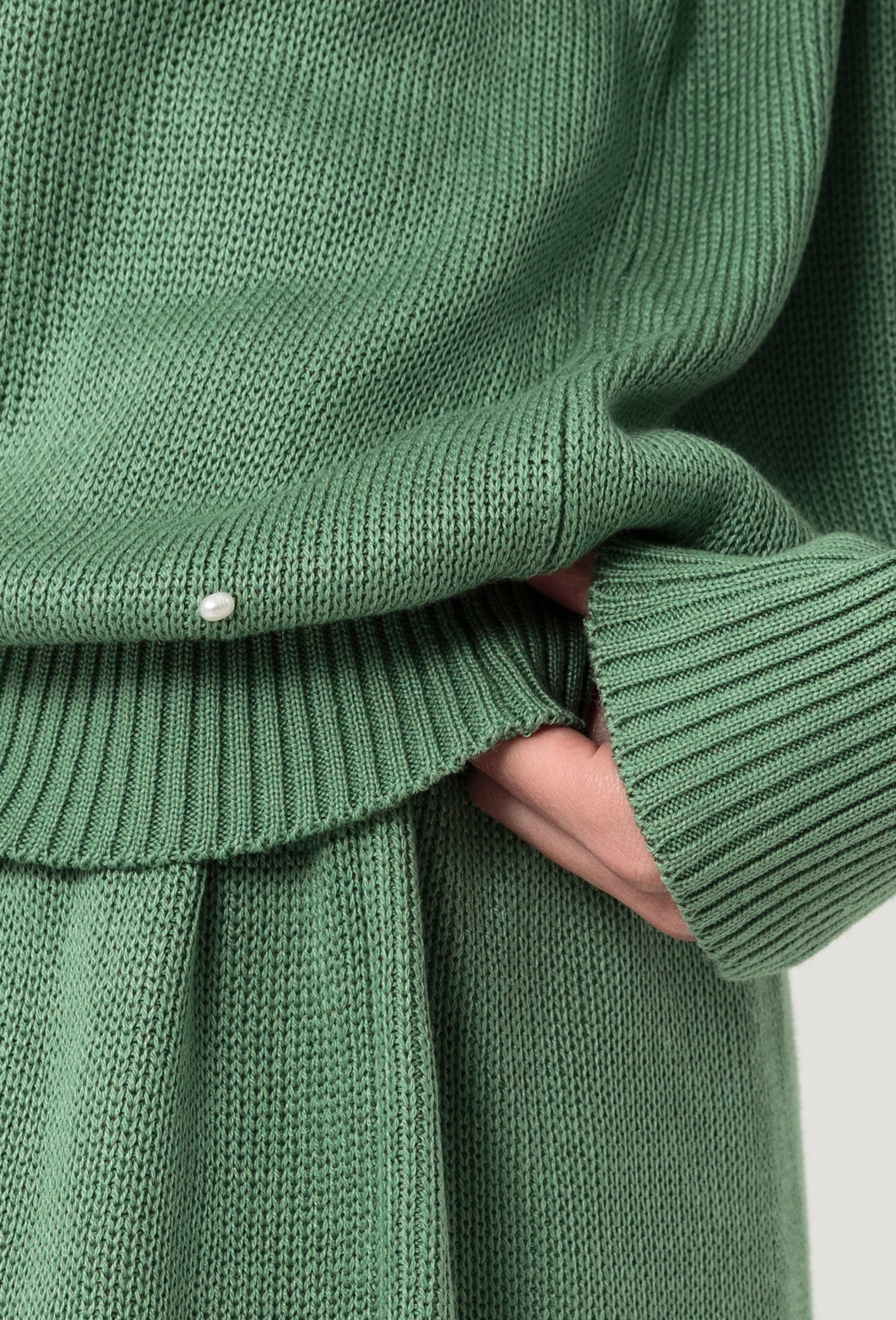 Трикотажный свитер Tommy
зеленого цвета