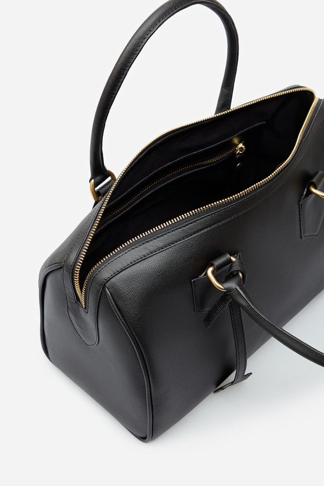 Drew L black leather bag /gold/