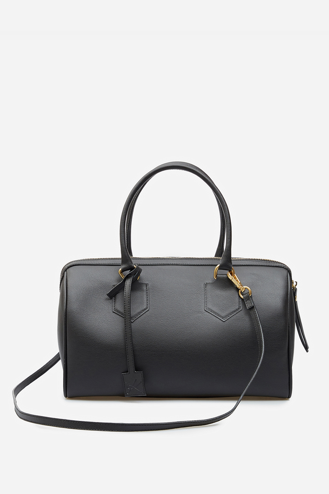 Drew L black leather bag /gold/